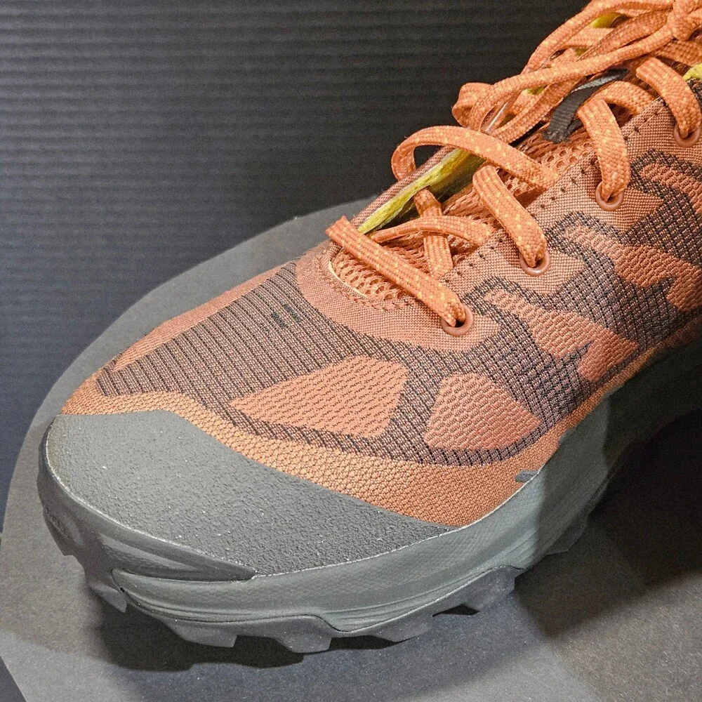 Merrell Shoes 11.5 Trail Running Hiking Orange Lime Grip Like new Condition